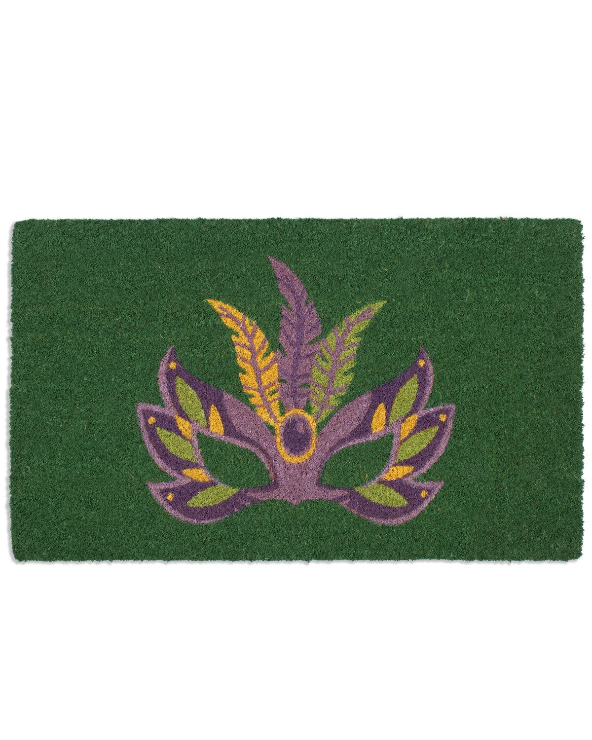 Mardi Gras Mask Coir Doormat