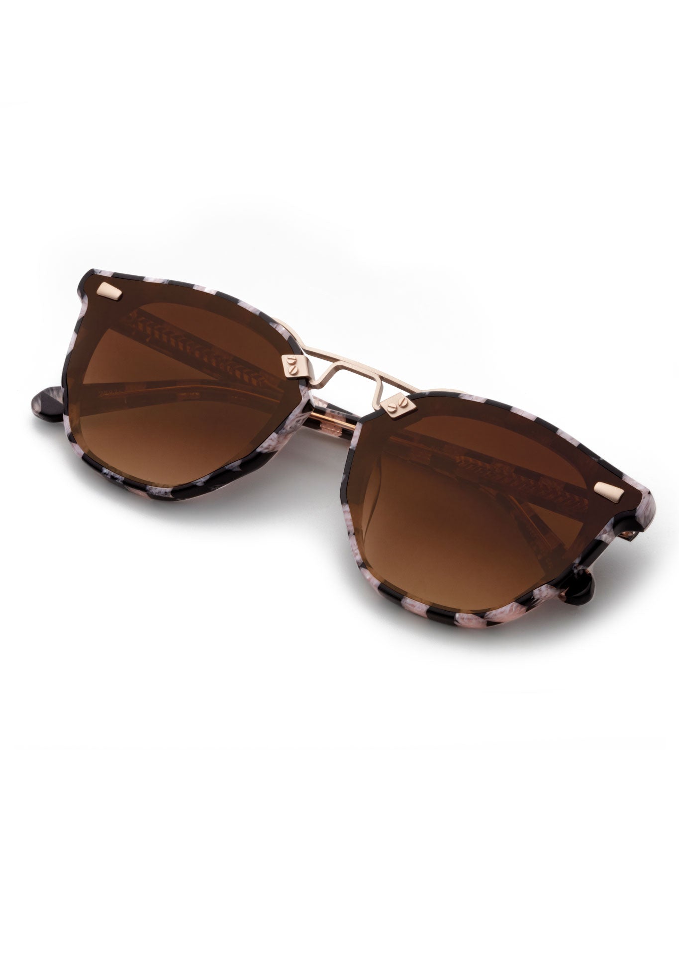 Beau Nylon Eyewear- Harlequin 18K Rose Gold
