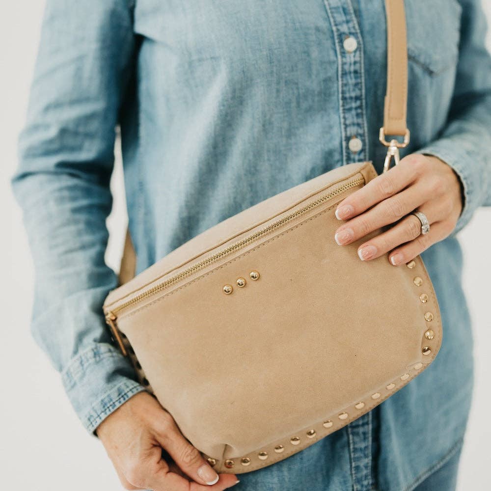 Oat - Sabrina Studded Suede Bum Bag
