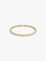 Gold pearl tennis bracelet