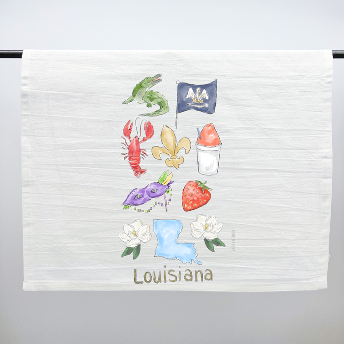 Louisiana Icons Tea Towel