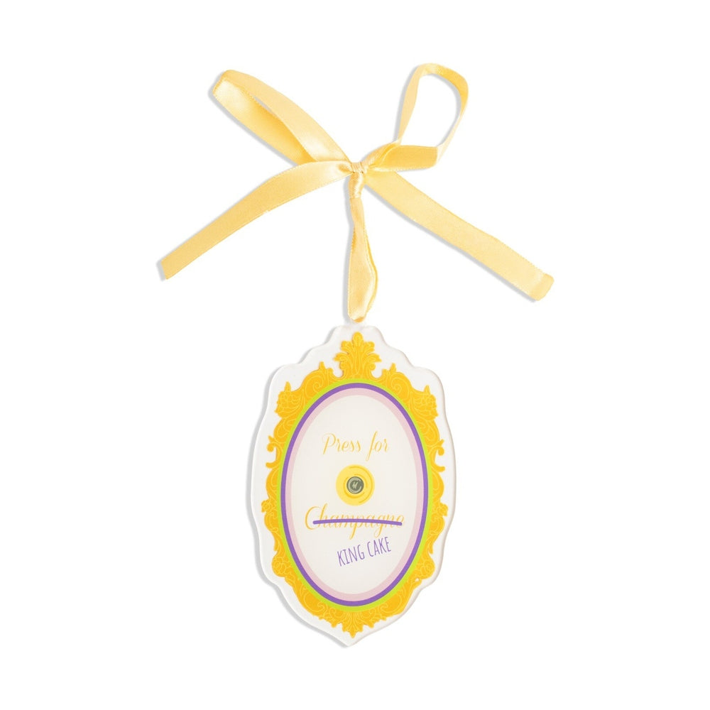 Press For King Cake Acrylic Ornament