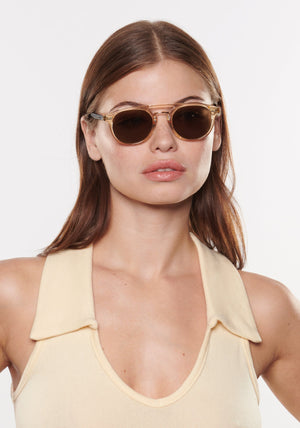 Markle Eyewear- Champagne + Rue Tortoise 18K Polarized