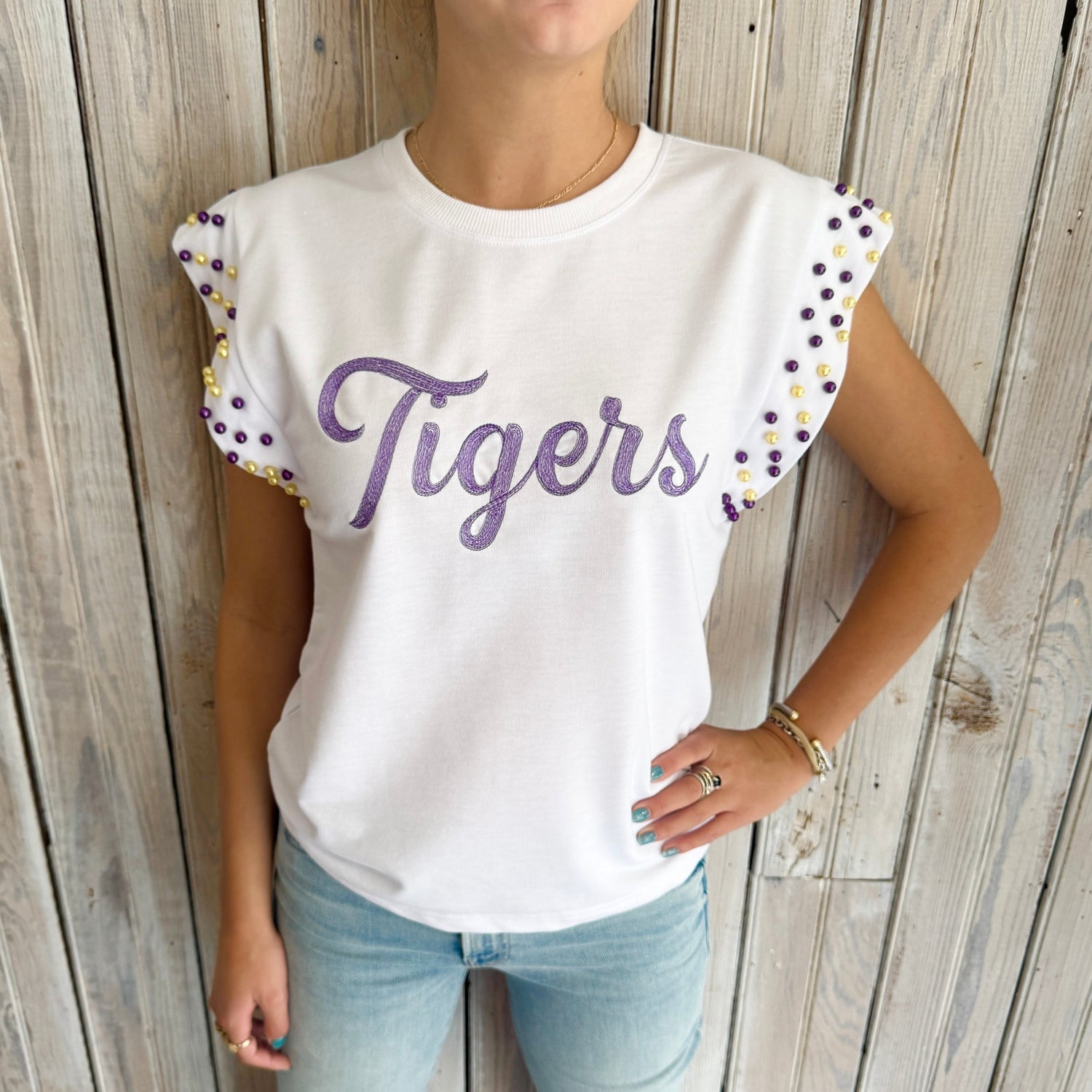 Tigers Pearl Flutter Sleeve (FINAL SALE)
