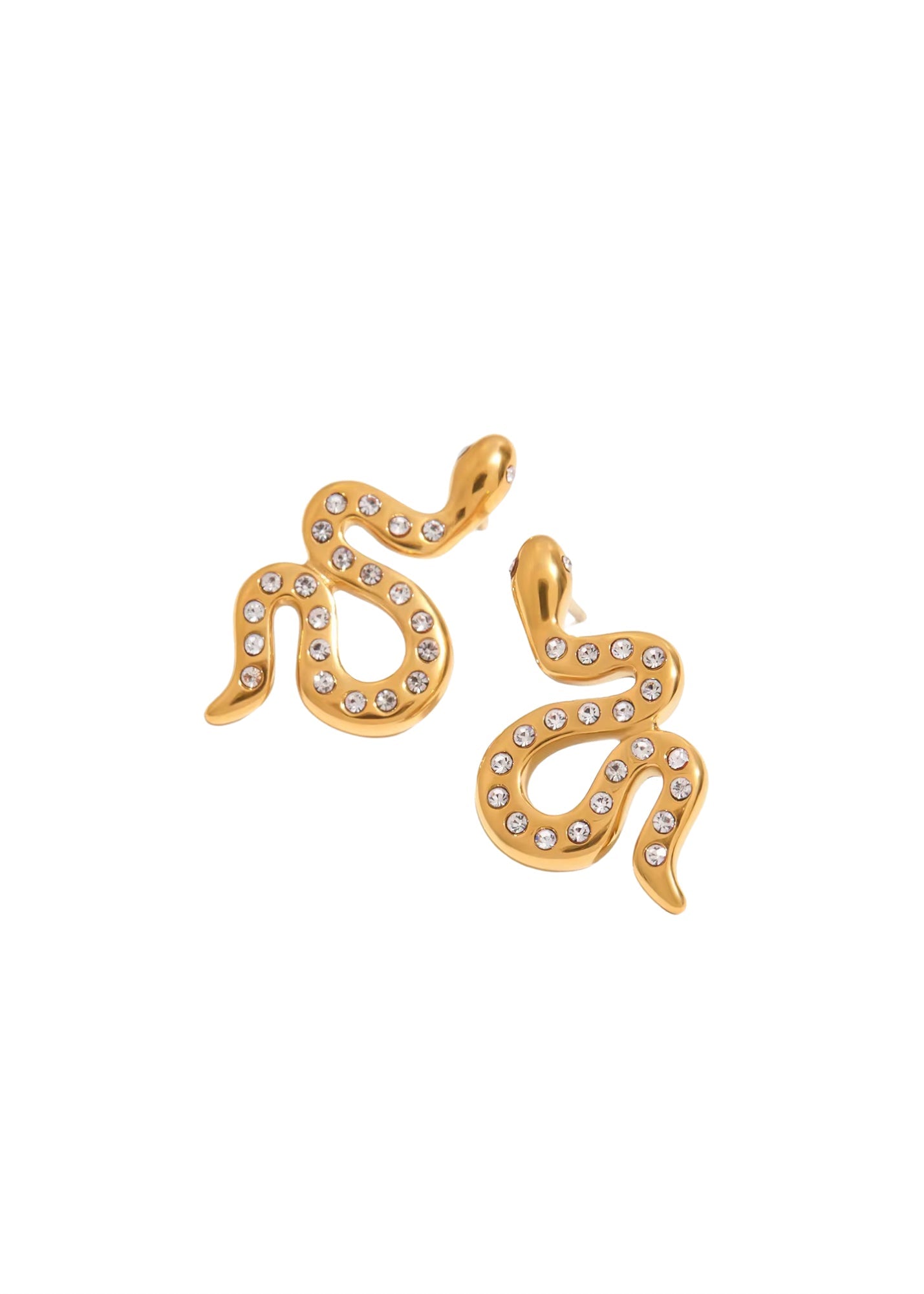 Pave Snake Studs