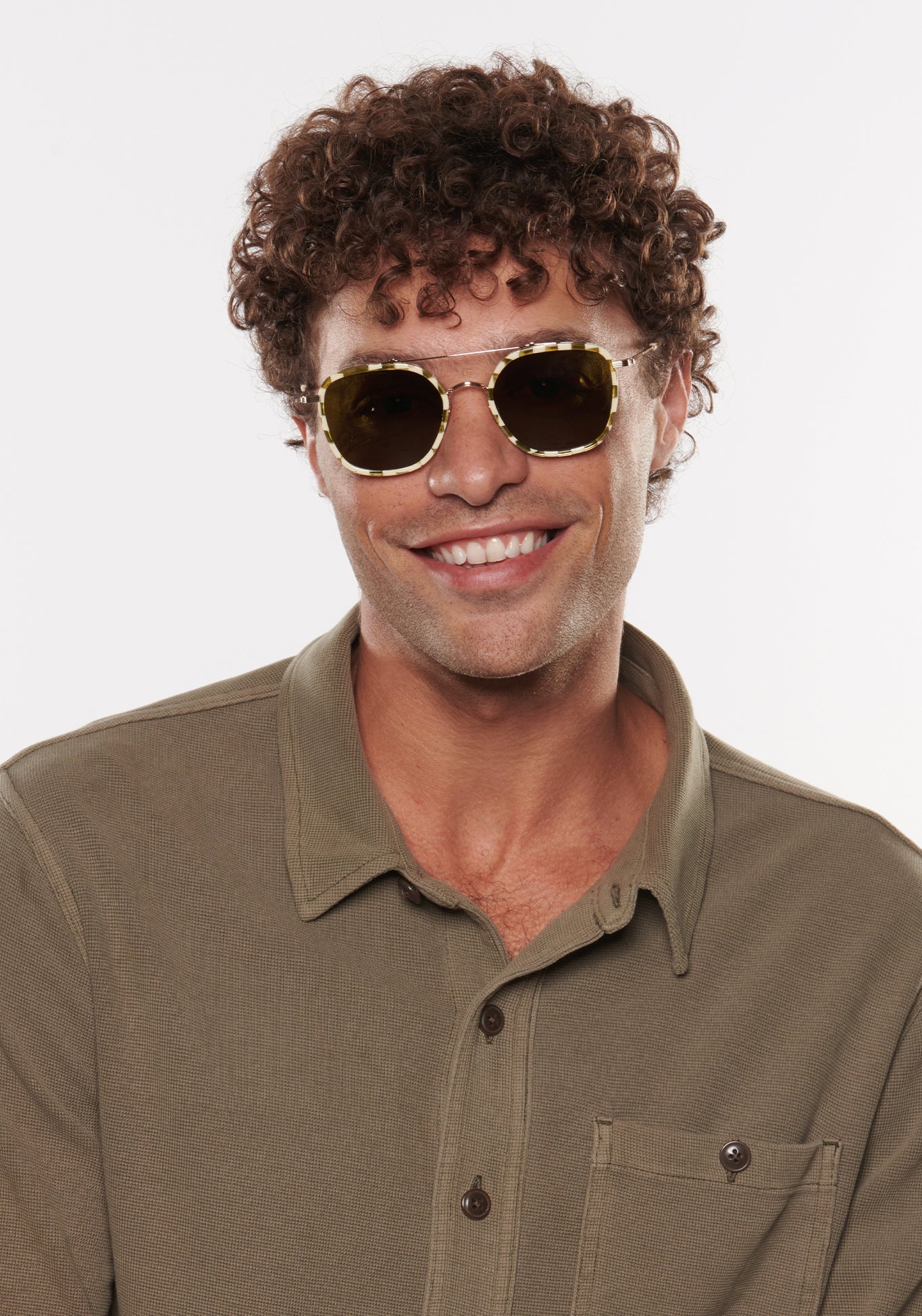 Austin Eyewear- 12K Titanium + Oki Yuzu