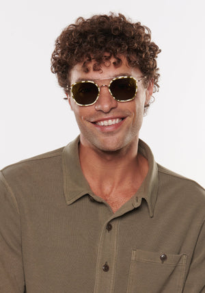 Austin Eyewear- 12K Titanium + Oki Yuzu