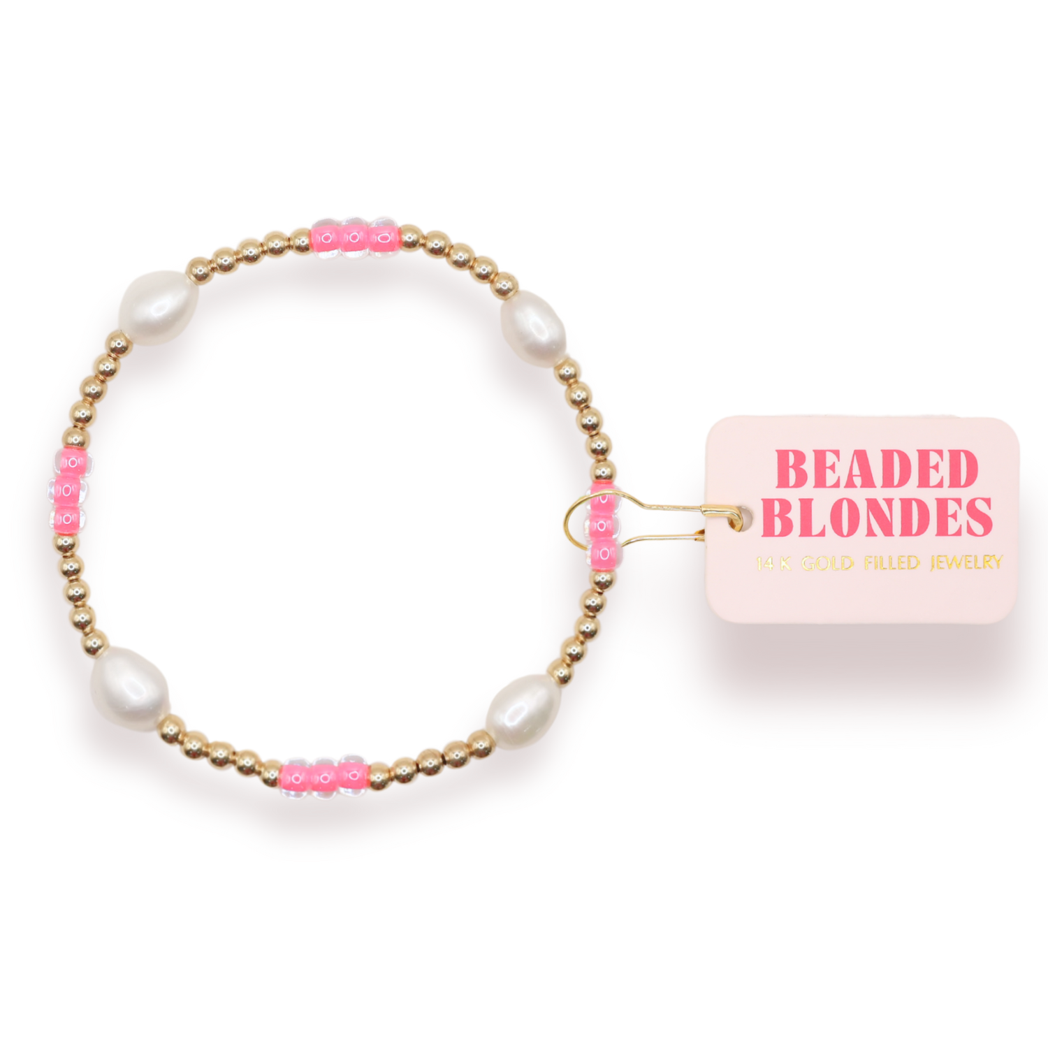 Hot Pink Pearl Poppi Bracelet (FINAL SALE)