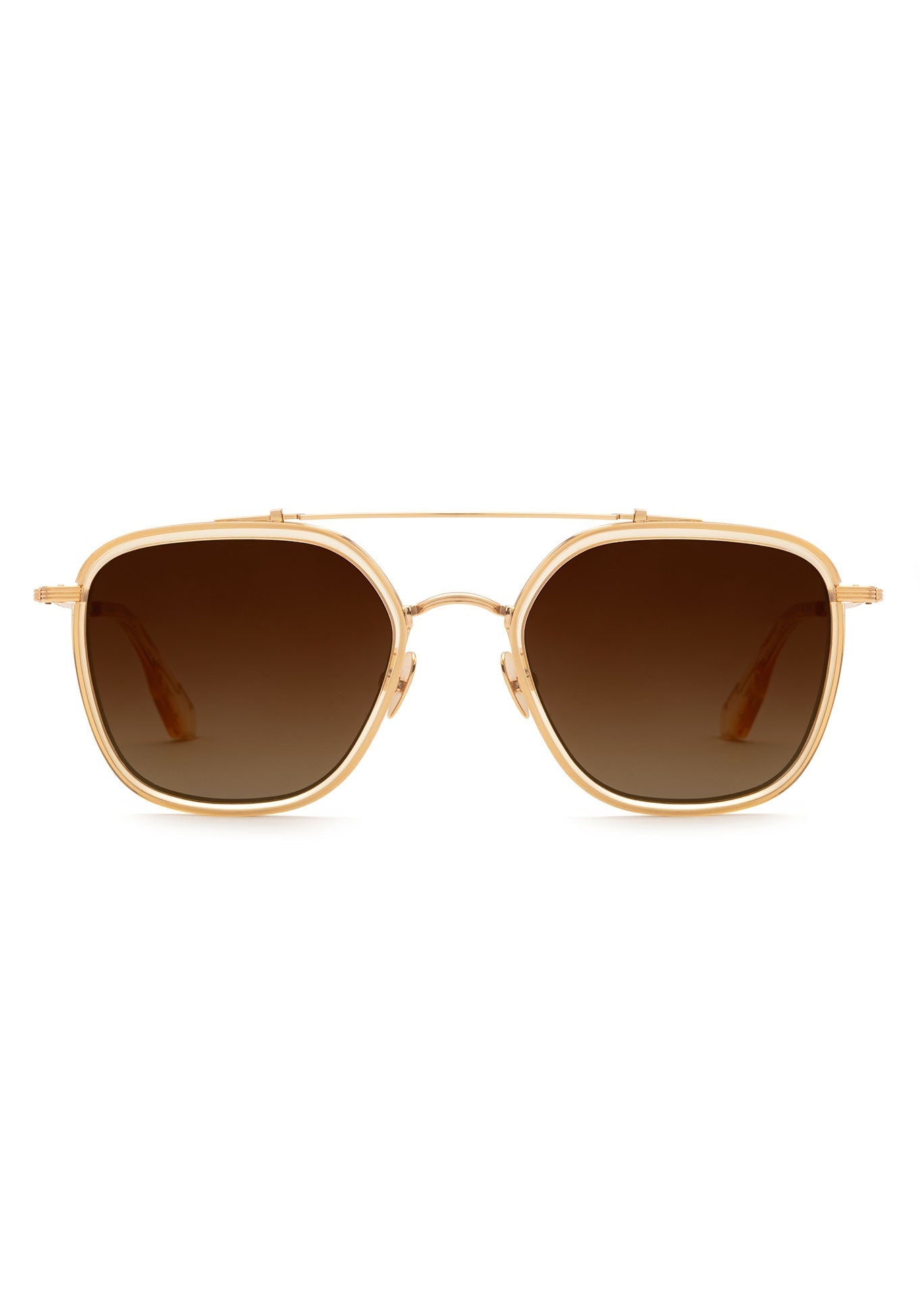 Austin Eyewear- 18K Titanium + Champagne Polarized