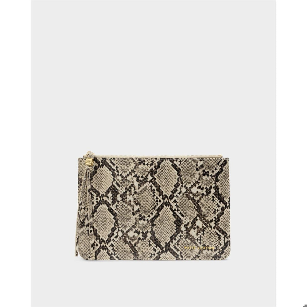 Tassel Charm Pouch - Faux Snake