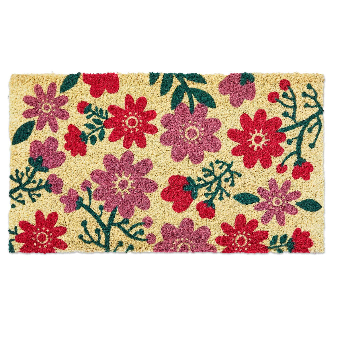 Happy Flowers Door Mat