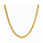 Gold wheat chain necklace