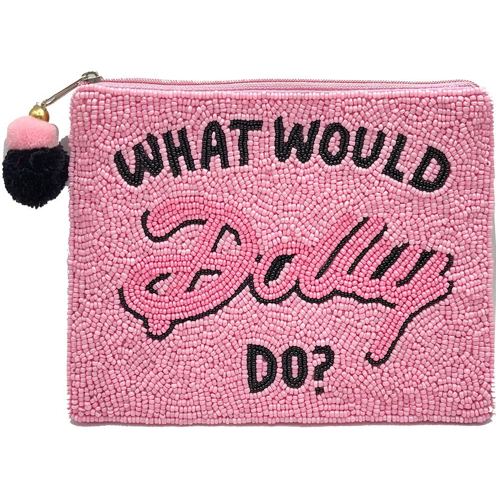 What Would Dolly Do Beaded Pouch