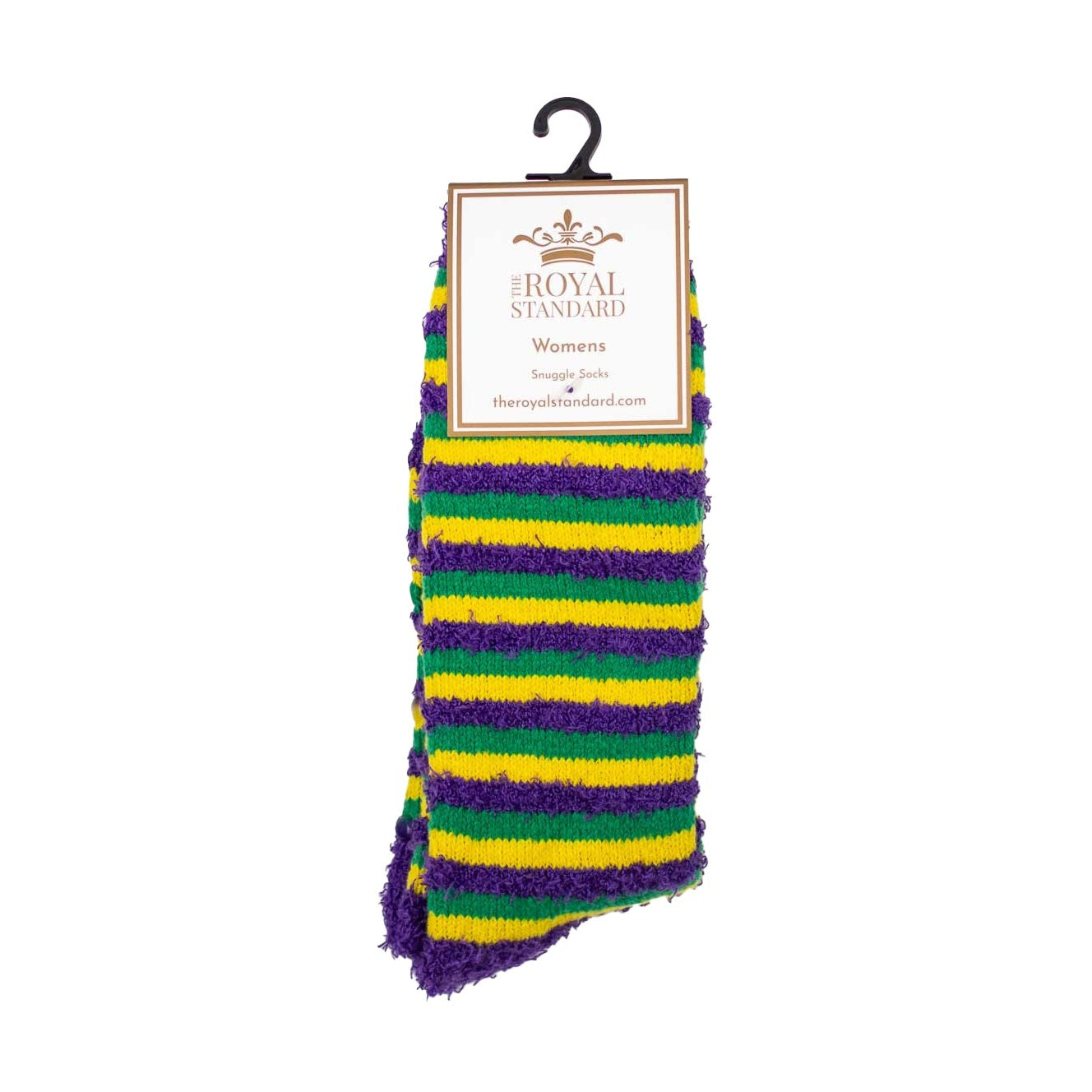 Mardi Gras Stripe Snuggle Socks (FINAL SALE)