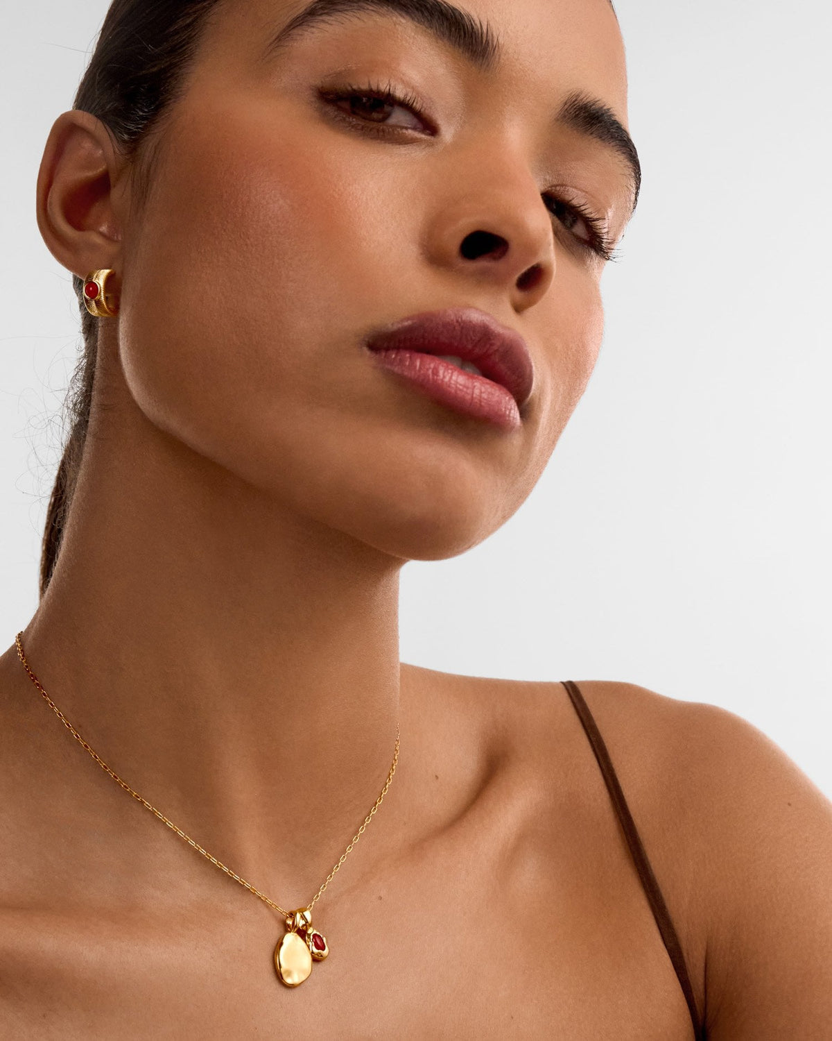 Birthstone Necklace - January - Garnet
