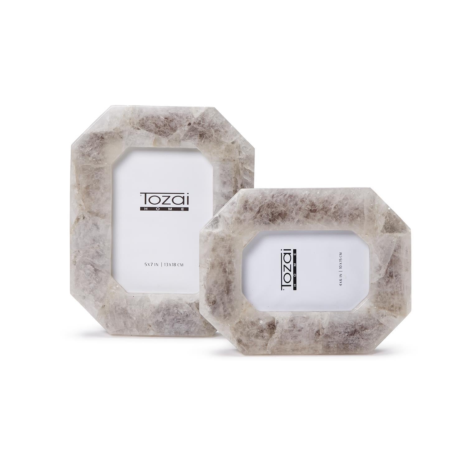 White Quartz Photo Frame