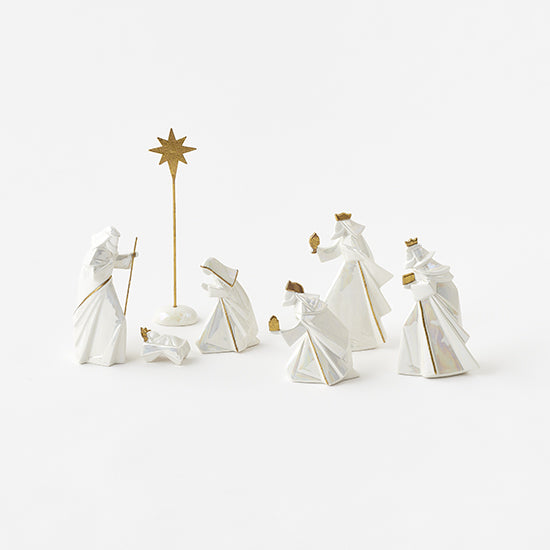 Glazed Porcelain Nativity