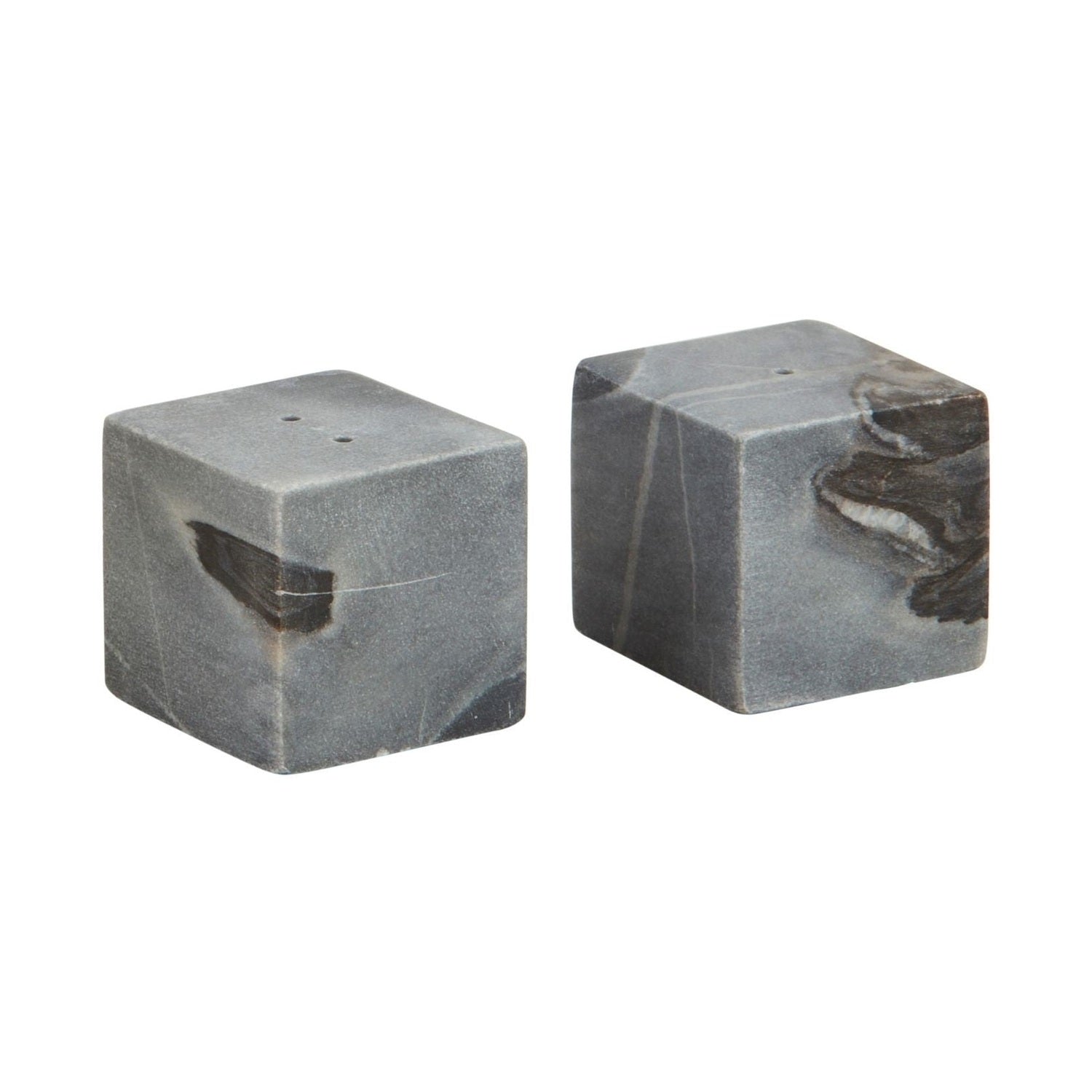 Grey Marble Cube Salt Pepper