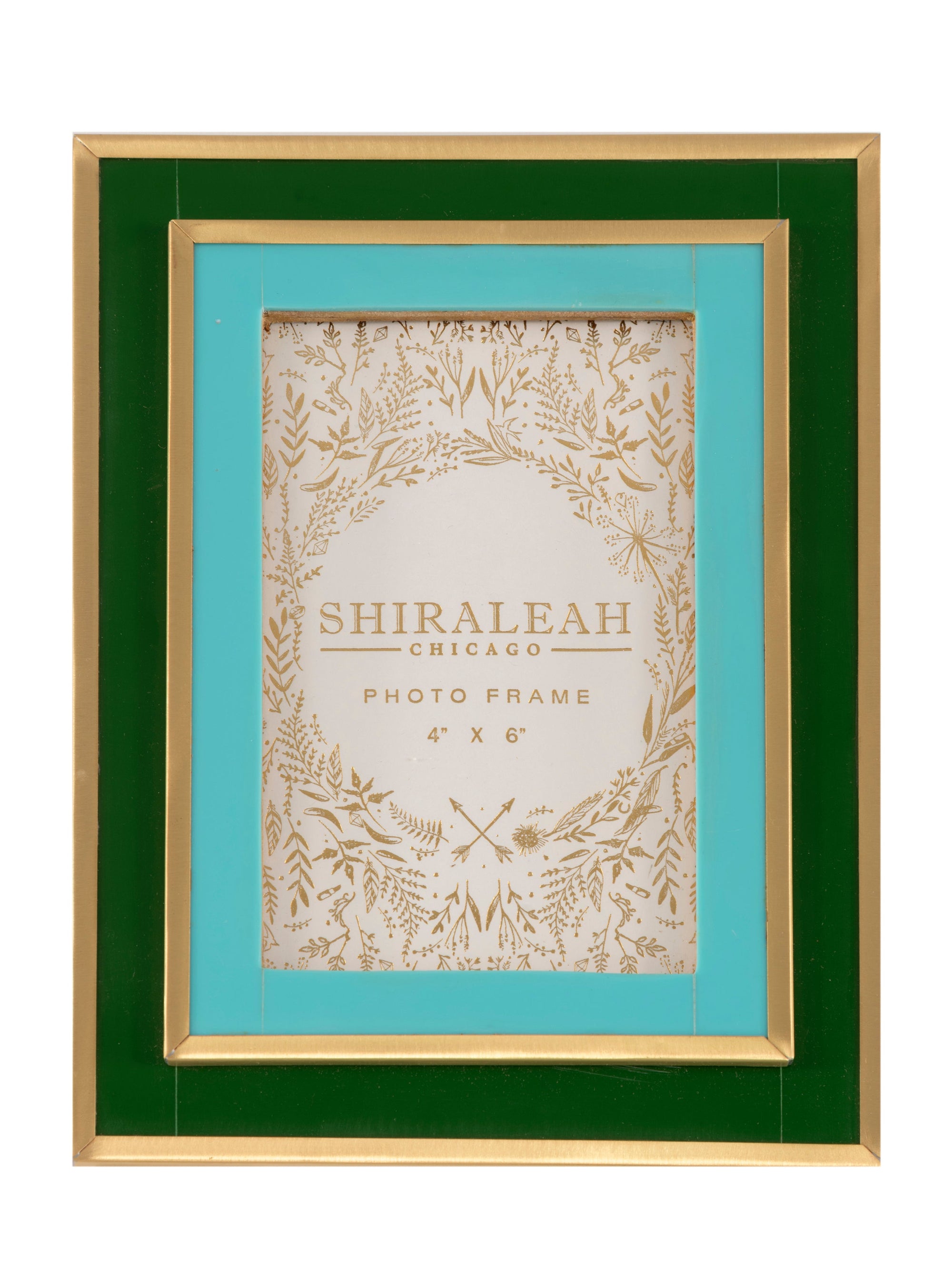Viva Picture Frame- 4x6- Layered- Green