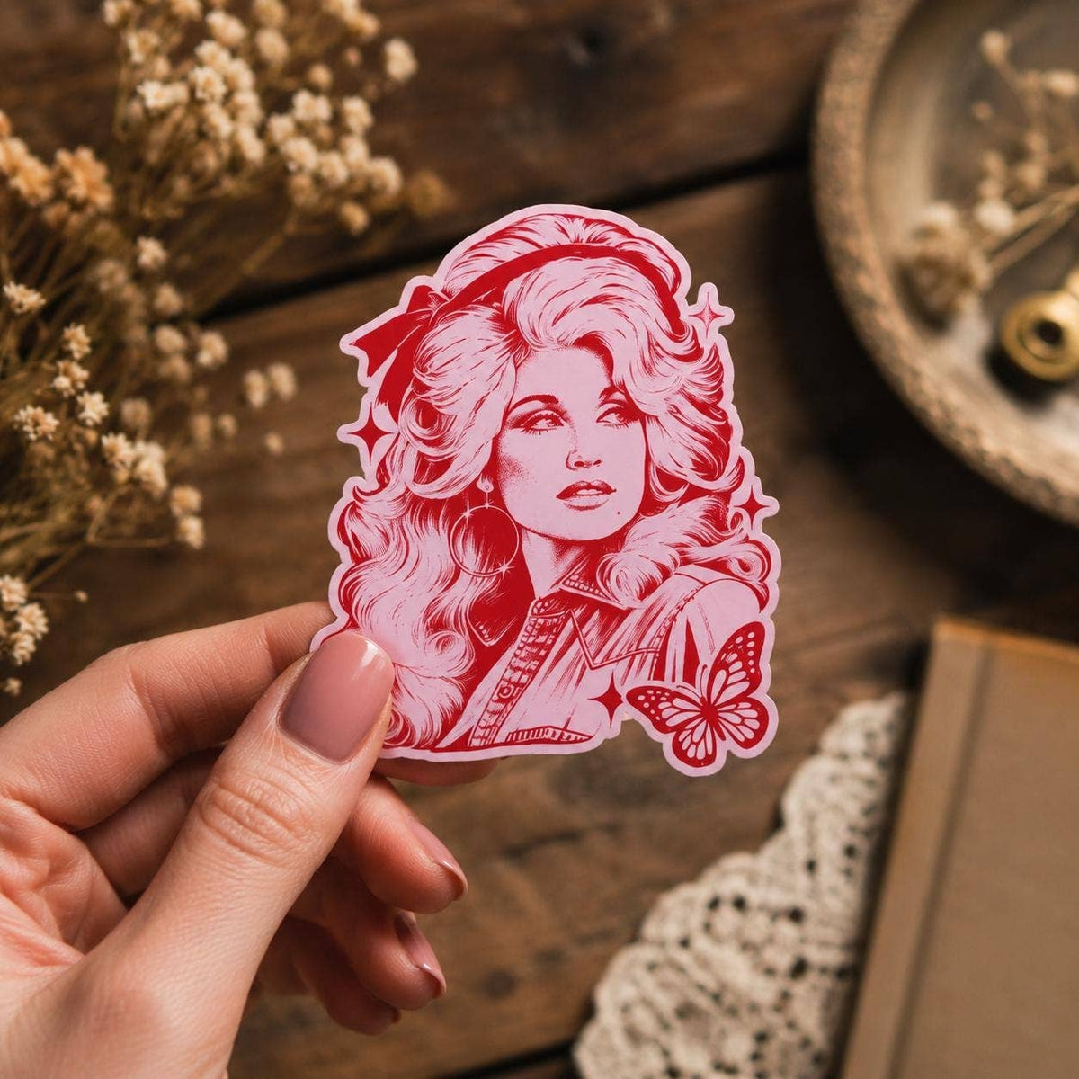 Retro Dolly Vinyl Sticker