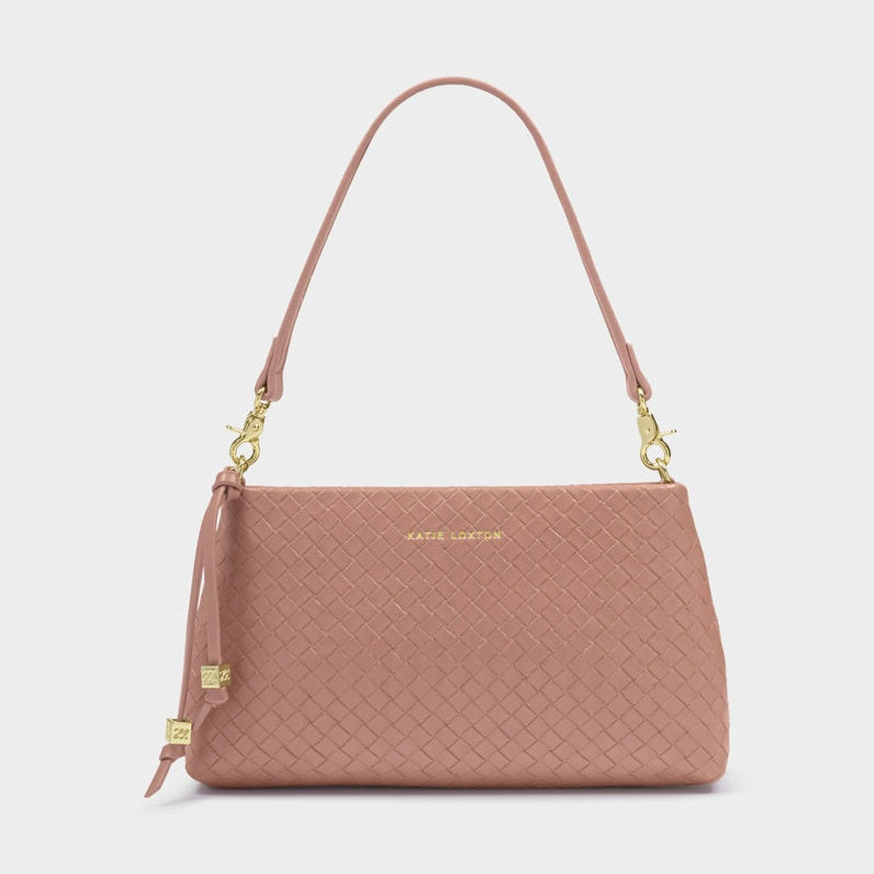 Sm - Nova Shoulder Bag - Pink Clay Woven