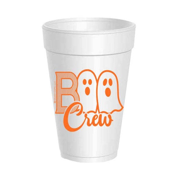 Boo Crew Styrofoam Cup - Orange