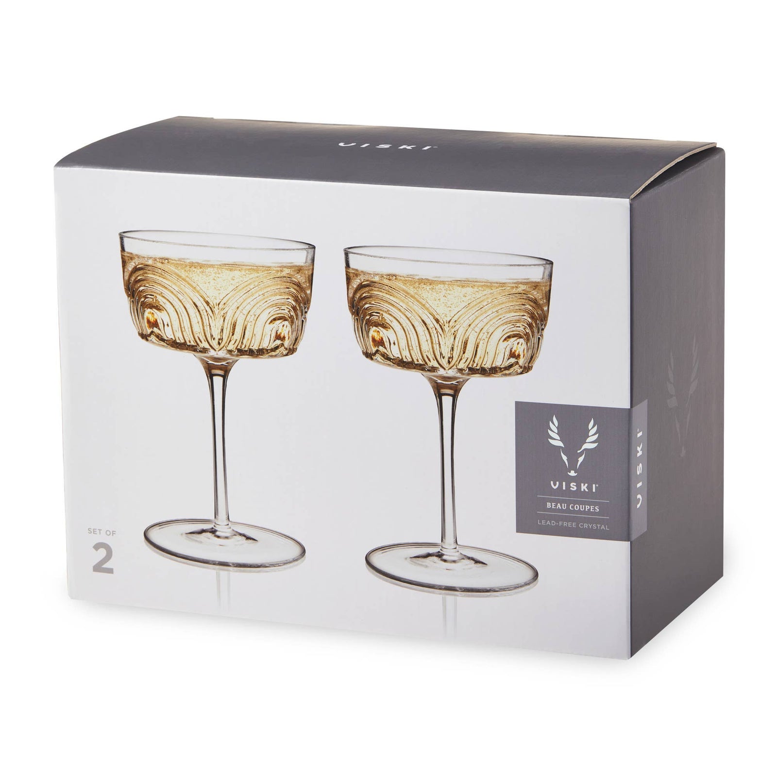 Deco Beau Crystal Coupes