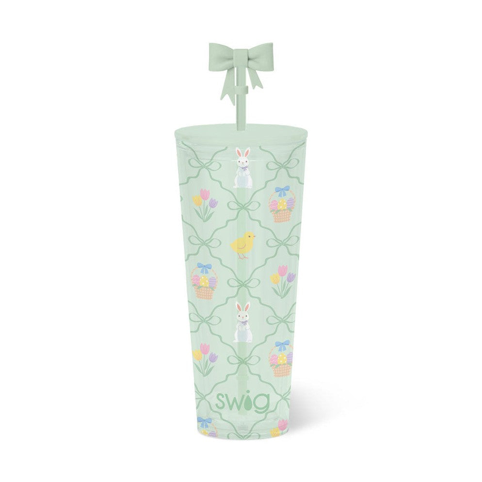 Hoppy Easter Plastic Tumbler 24oz