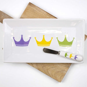 Victoria Crown Rectangle Platter