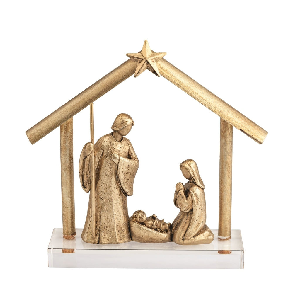 Gold Nativity Display