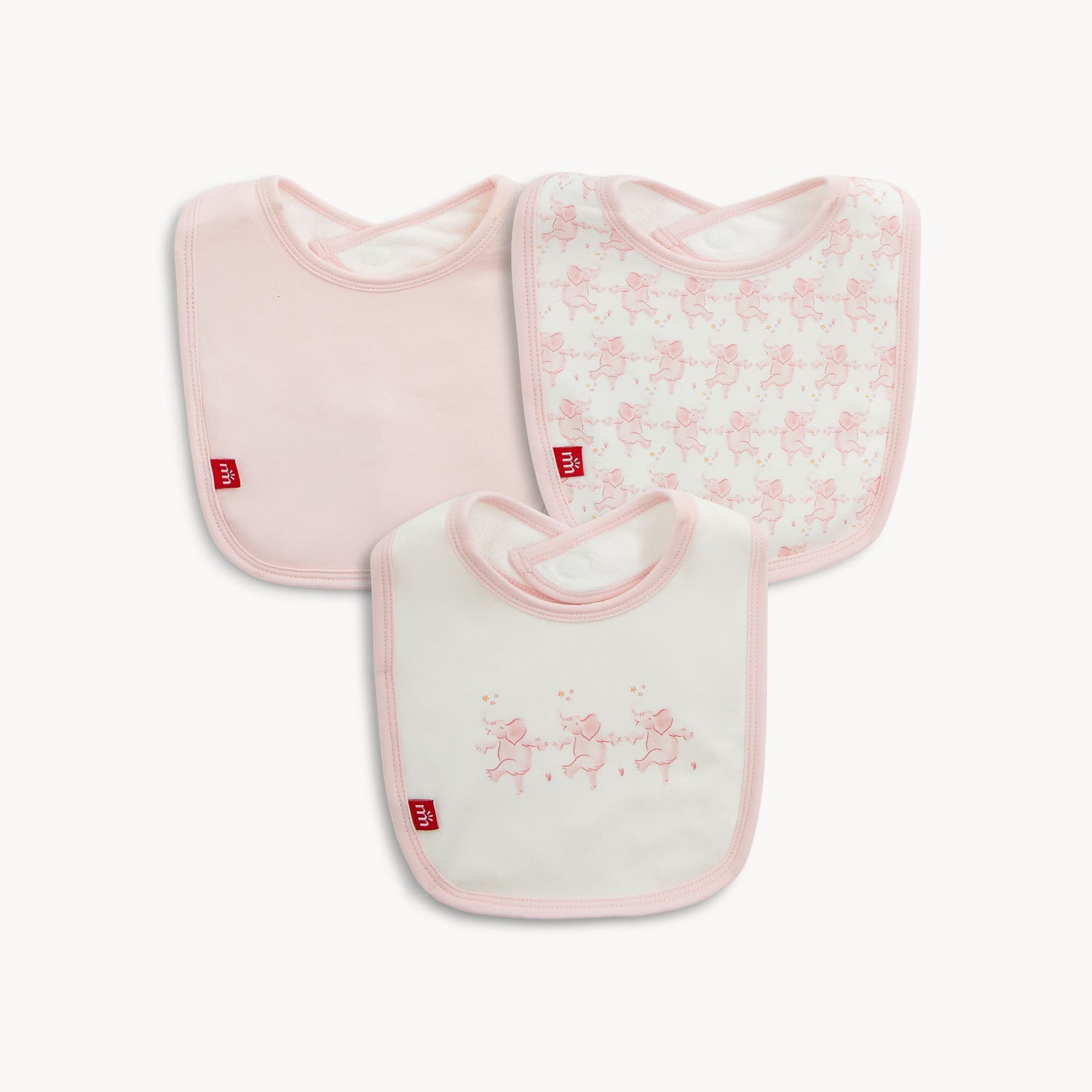 Pink Trunkettes Bib 3pk
