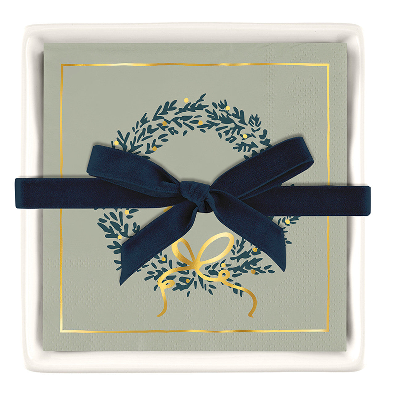 Joy Wreath Napkin + Tray Set