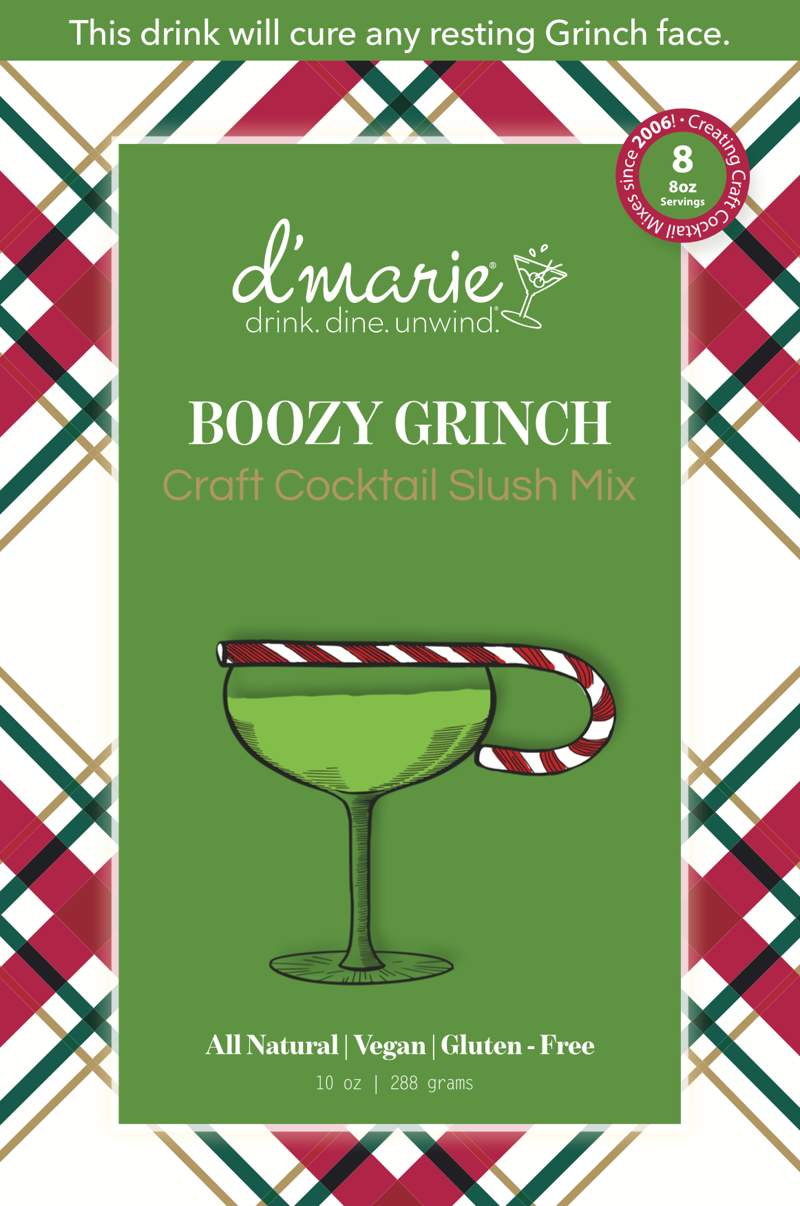 Boozy Grinch Frozen Cocktail Mix