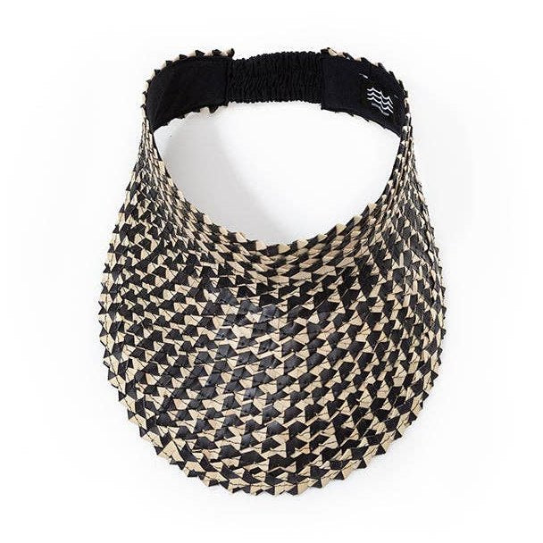 Playa Woven Visor - Black/Natural