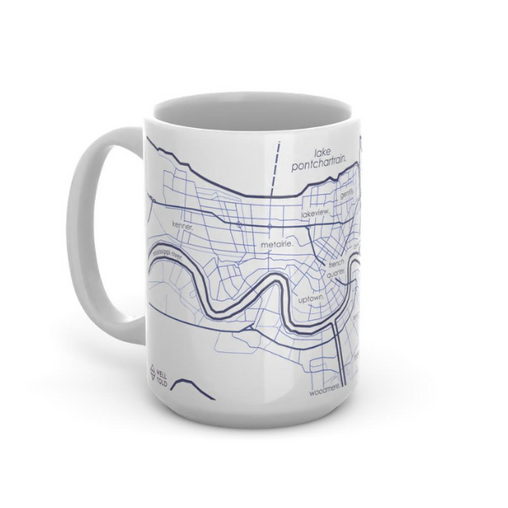 New Orleans Map Coffee Mug
