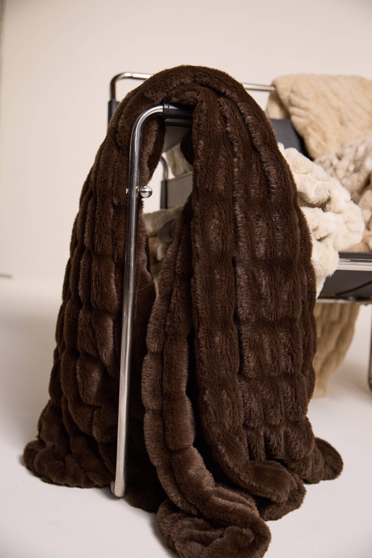 Espresso Plush Throw Blanket