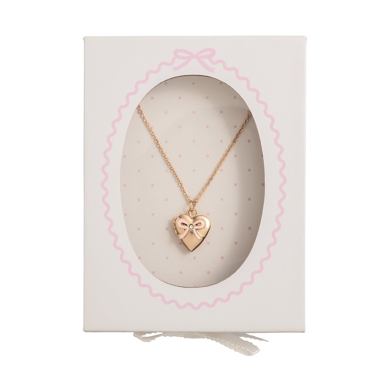 Bow Locket Necklace