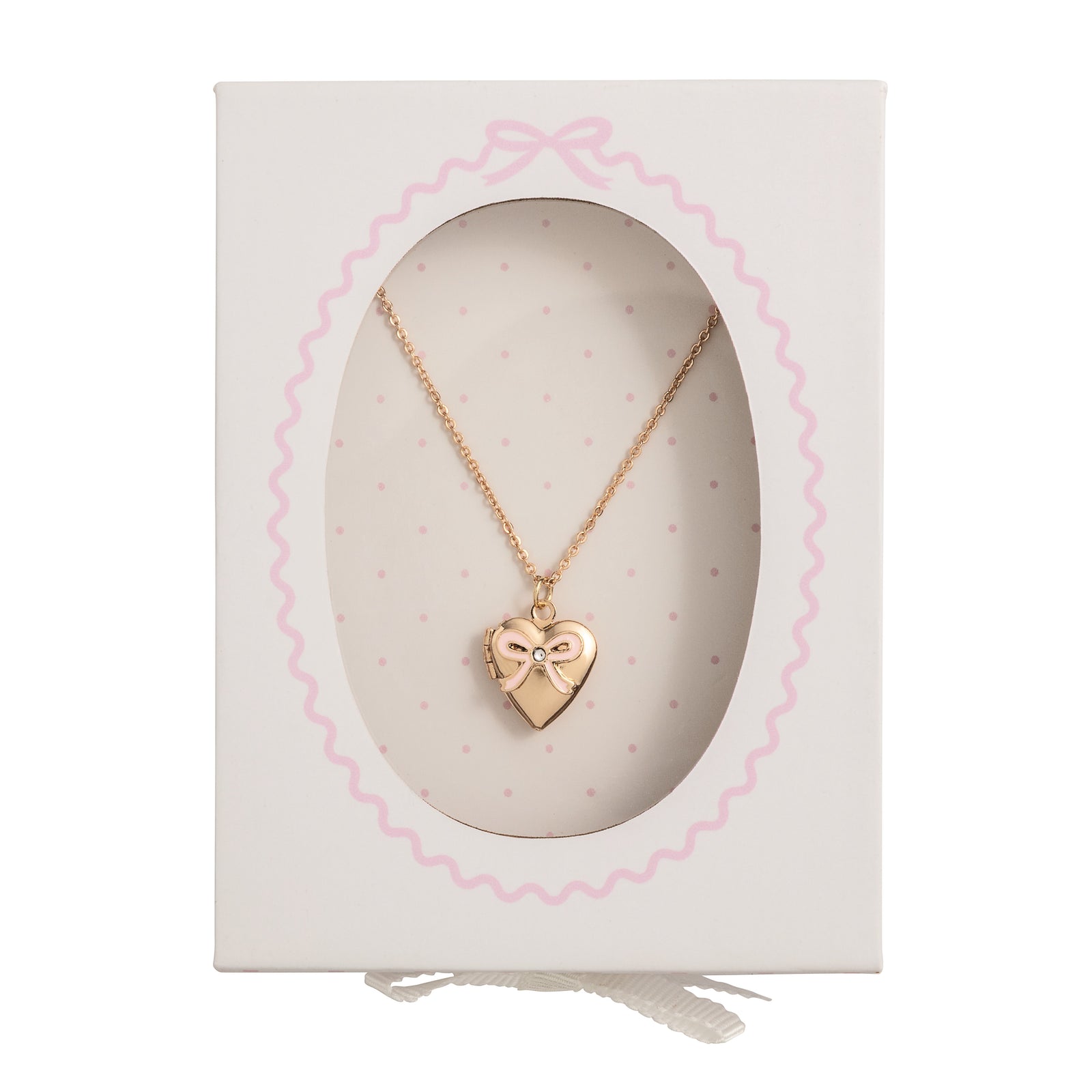 Bow Locket Necklace