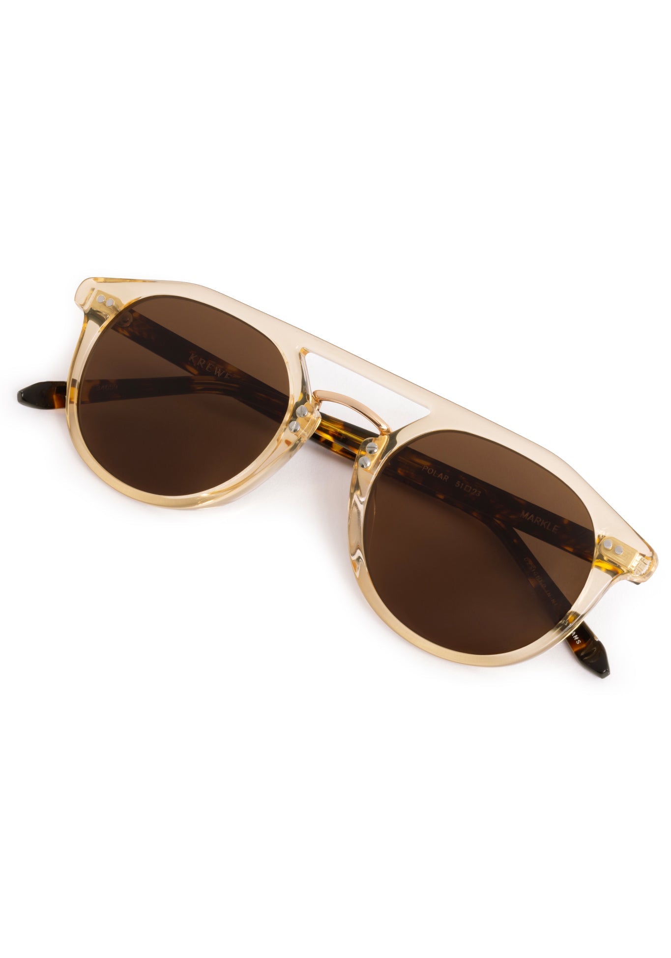 Markle Eyewear- Champagne + Rue Tortoise 18K Polarized