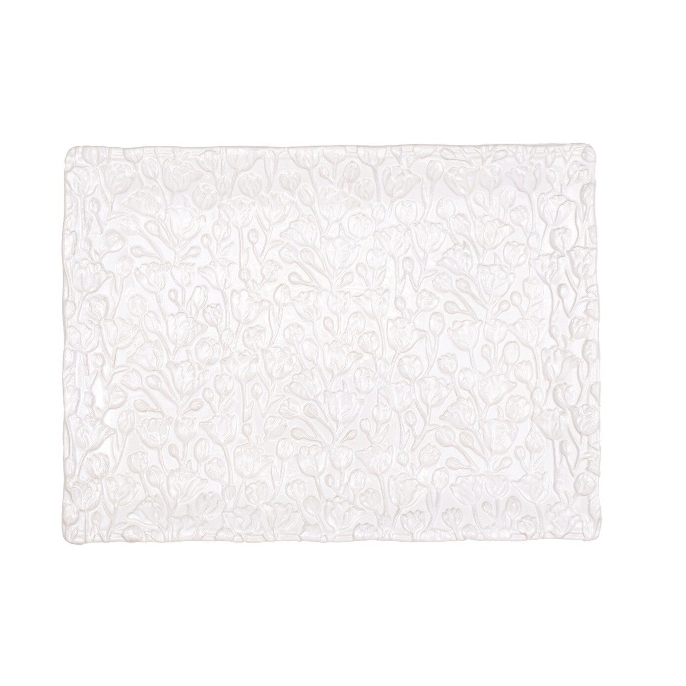 Tulip Fields Platter White