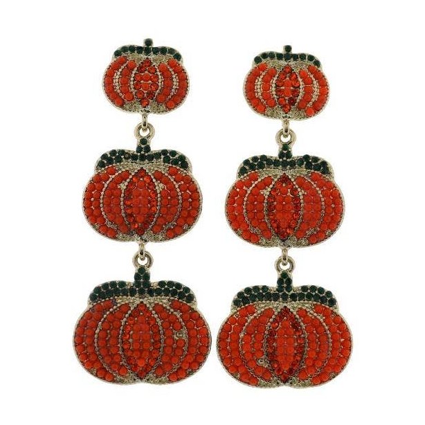Descending Pumpkins Earring