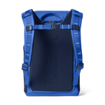 Blue backpack with visible Yeti logo on a white background