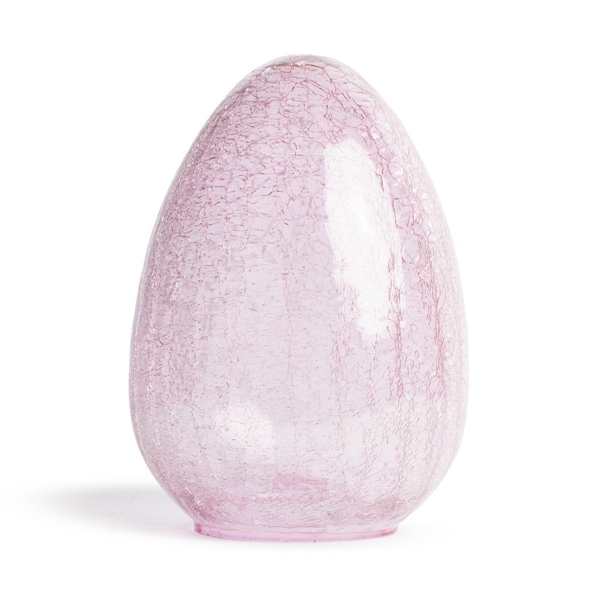 Large Amelia Glass Egg in Pink 7x10
