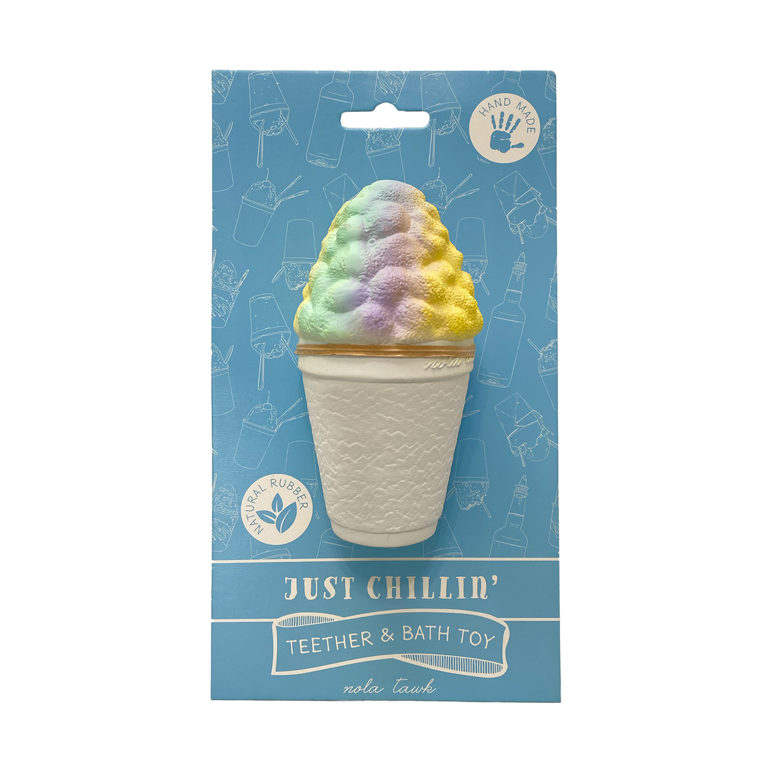 Just Chillin' Snoball Bath Toy & Baby Teether