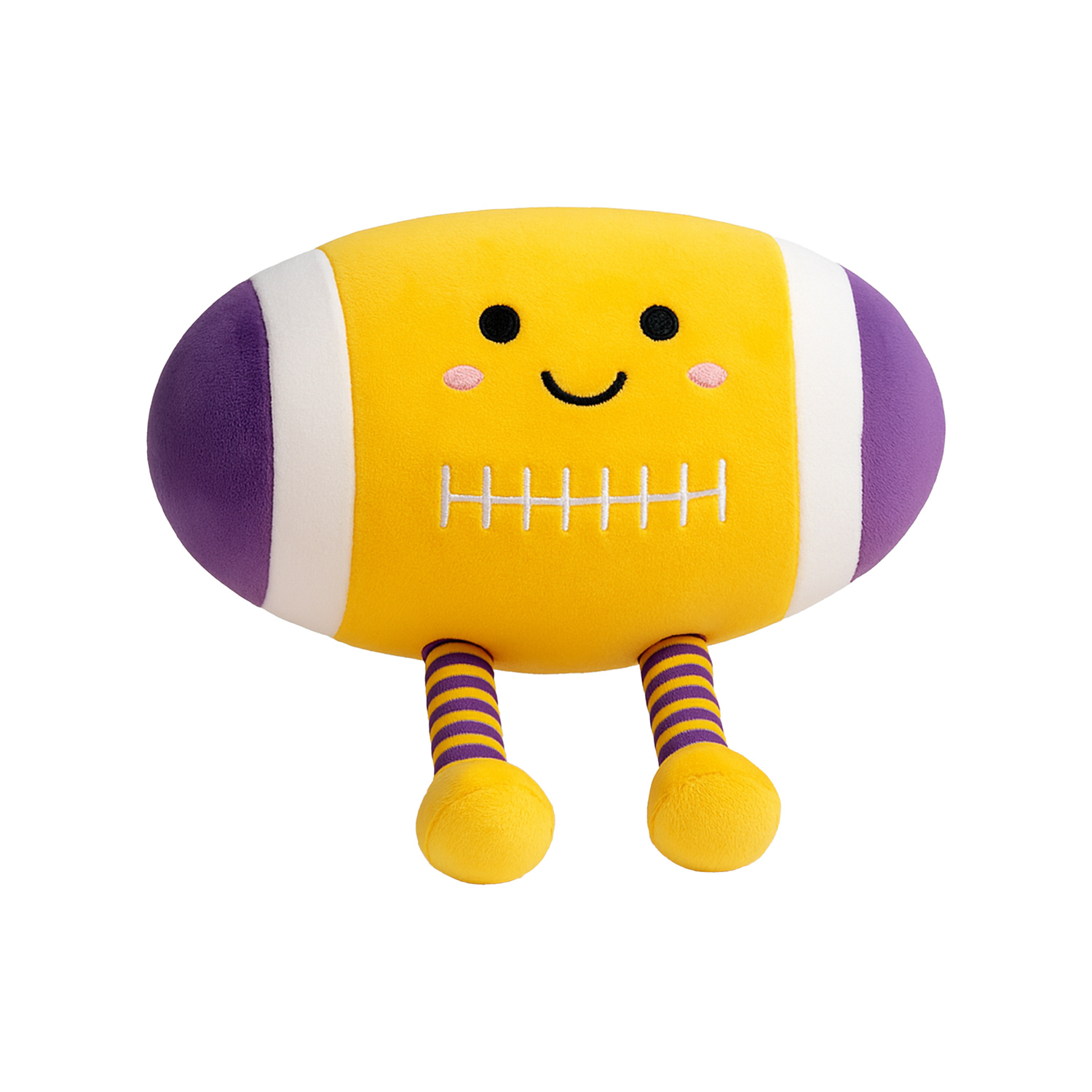 Purple & Gold Football Squishy Snuggle Plushie