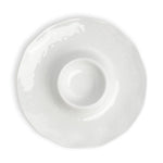 White melamine chip and dip tray on a white background