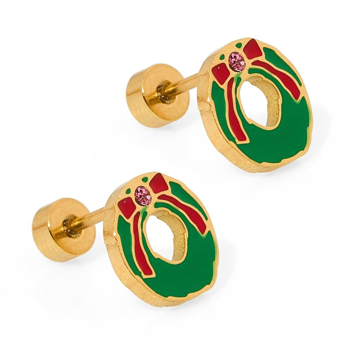 Screwback Stud - Leighton Wreath