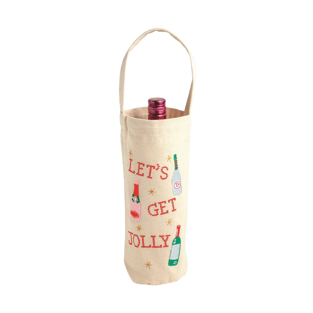 Let's Get Jolly Wine Bag