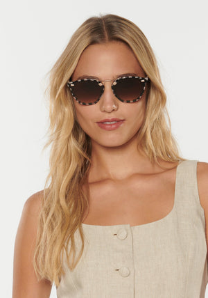 Beau Nylon Eyewear- Harlequin 18K Rose Gold