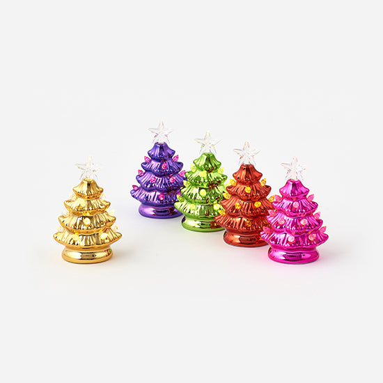 Metallic Tree w/LED Lights